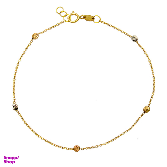 دستبند طلا 18 عیار زنانه کاپانی مدل البرنادو کد KB002