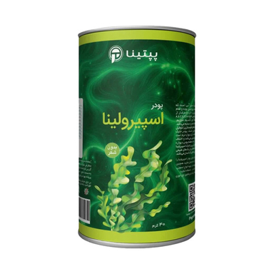 پودر اسپرولینا پپتینا وزن 40 گرم بسته بندی قوطی
