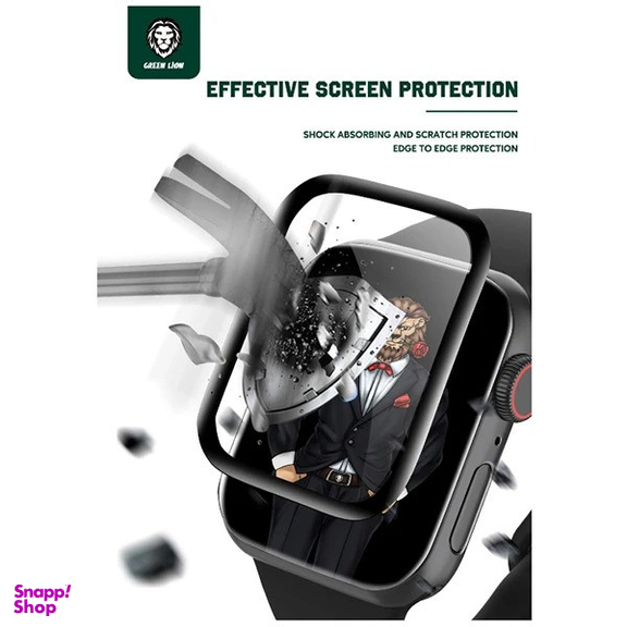 محافظ صفحه نمایش گرین لاین مدل 3D UltraFlex مناسب برای اپل واچ سری 10 سایز 46 میلی متری