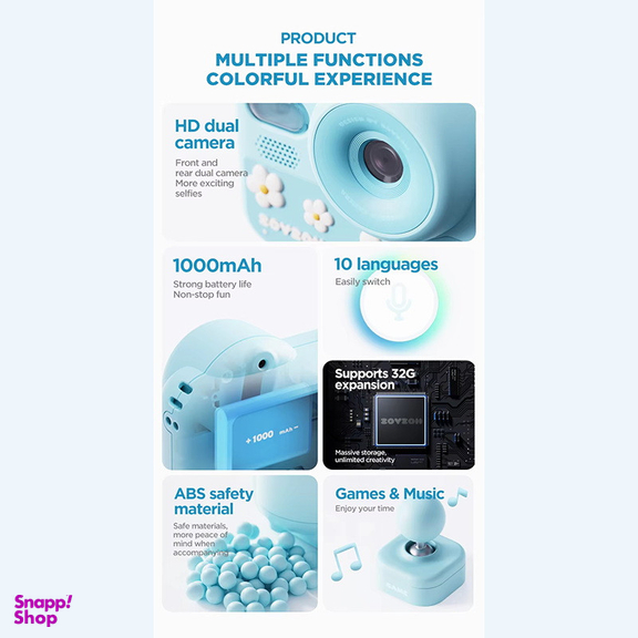 دوربین دیجیتال کودکان زوی زویی مدل E28 RainBow