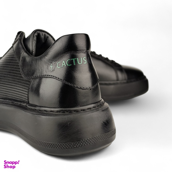 کفش راحتی زنانه چرم کاکتوس کد ws1058 رنگ مشکی