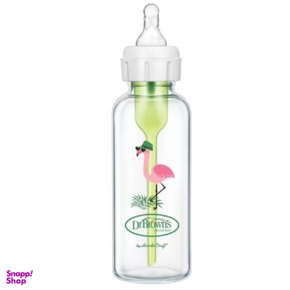 شیشه شیر دکتر براونز طرح فلامینگو گنجایش 250 میلی لیتر