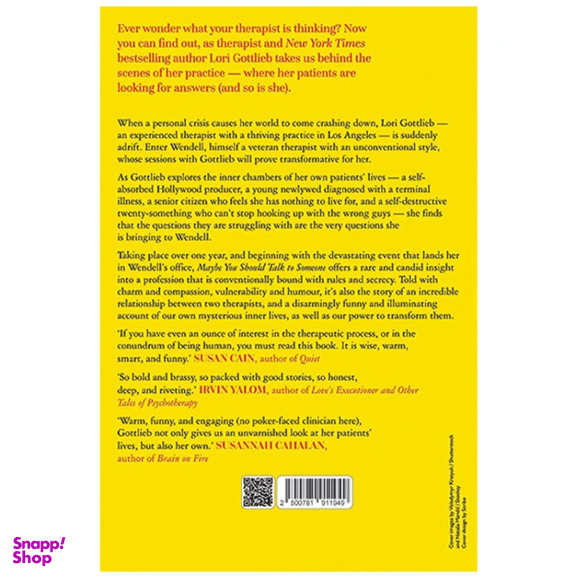 کتاب Maybe You Should Talk To Someone اثر لوری گوتلیب نشر دیا بوک