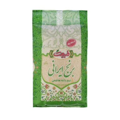 برنج نیم دانه هاشمی درجه یک طبیعت وزن 4/5 کیلوگرم