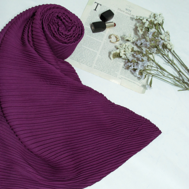 شال ساده پلیسه طرح آرمیتا کد ana9503