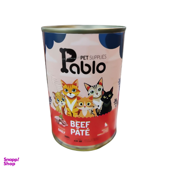 کنسرو غذای گربه پابلو مدل گوشت وزن 400 گرم