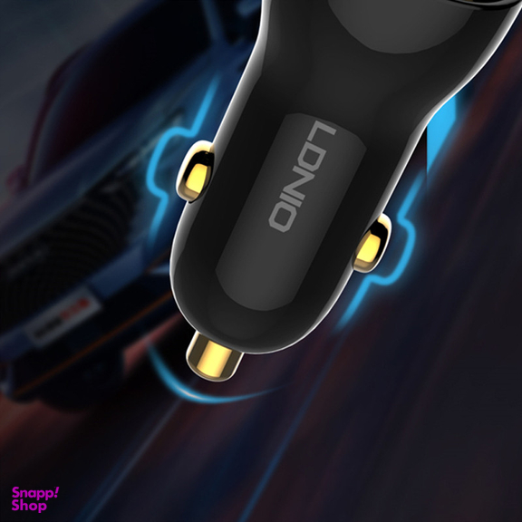 شارژر فندکی 60 وات الدینیو مدل C103 به همراه کابل USB-C