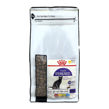 غذای خشک گربه عقیم شهرپت مدل Royal Sterilised وزن 500 گرم
