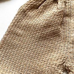 ست نیم تنه و شلوارک دخترانه کد 160 خاکی