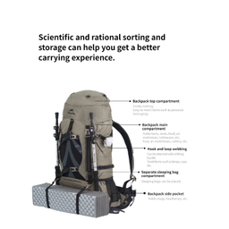 کوله 70 ليتر نیچرهایک مدل Mountaineering New V کد NH16Y065-Q