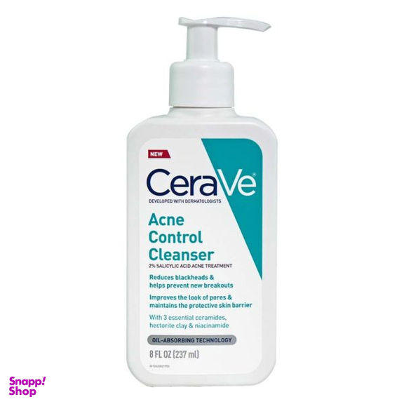 ژل شست و شو صورت سراوی مدل Acne Control حجم 237 میلی لیتر