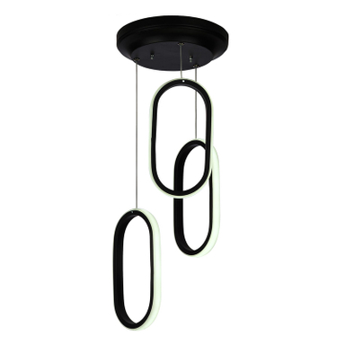 چراغ آویز چشمه نور کد L6407/3BK