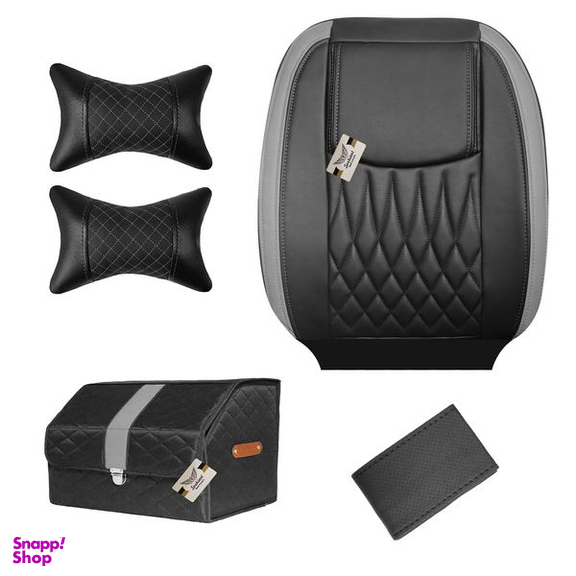 روکش صندلی خودرو سوشیانت مدل نیل مناسب پراید 132 به همراه پشت گردنی و جعبه و دور فرمان