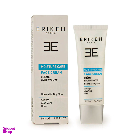 کرم مرطوب کننده و آبرسان صورت اریکه سری Moisture Care مناسب پوست خشک تا نرمال حجم 50 میلی لیتر
