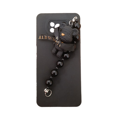 قاب گوشی موبایل مدل خرسی کد 111 مناسب شیائومی Poco X3 به همراه بند آویز مرواریدی