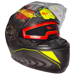 کلاه کاسکت ردلاین مدل فک متحرک عینک دار کد RE937_9