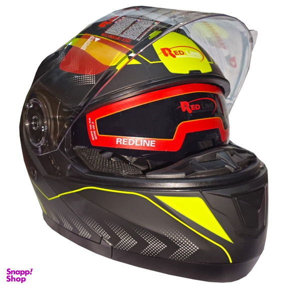 کلاه کاسکت ردلاین مدل فک متحرک عینک دار کد RE937_9