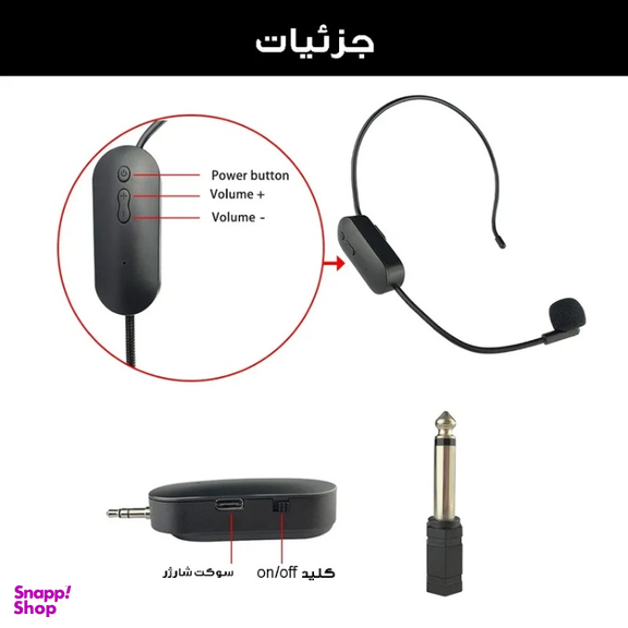 میکروفون بی سیم هدمیک مدل AY-101