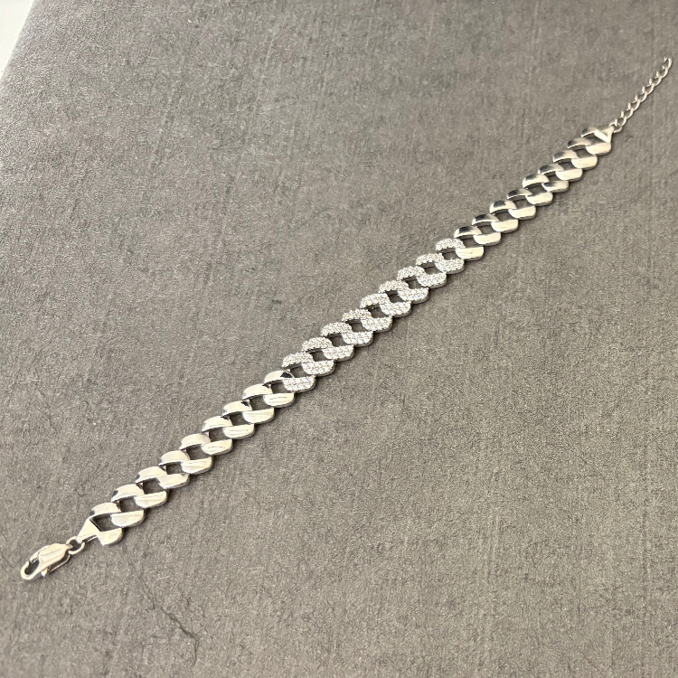 دستبند نقره زنانه گیرا طرح کارتیه کد G0621