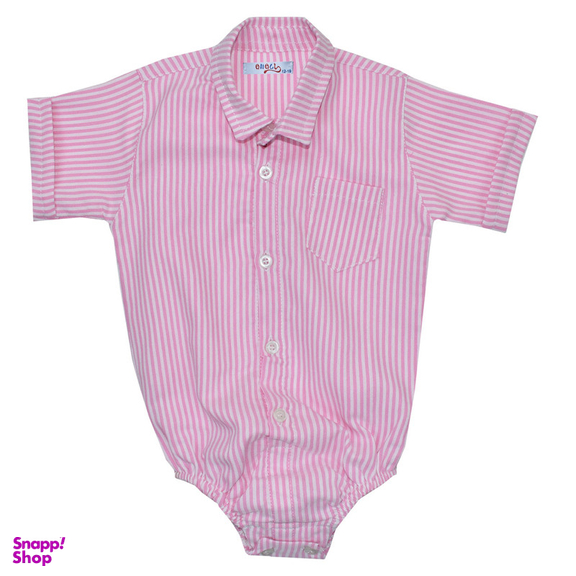 بادی آستین کوتاه نوزادی آنالی مدل راه راه کد 2