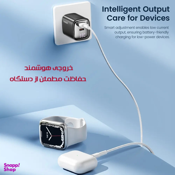 شارژر دیواری هوشمند 33 وات توکی مدل TCT33-22EU