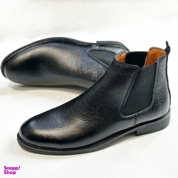 نیم بوت مردانه طرح چلسی مدل پدرام رنگ مشکی