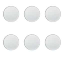 بشقاب زی مدل فرم اس سایز 12 سفید درجه عالی بسته شش عددی