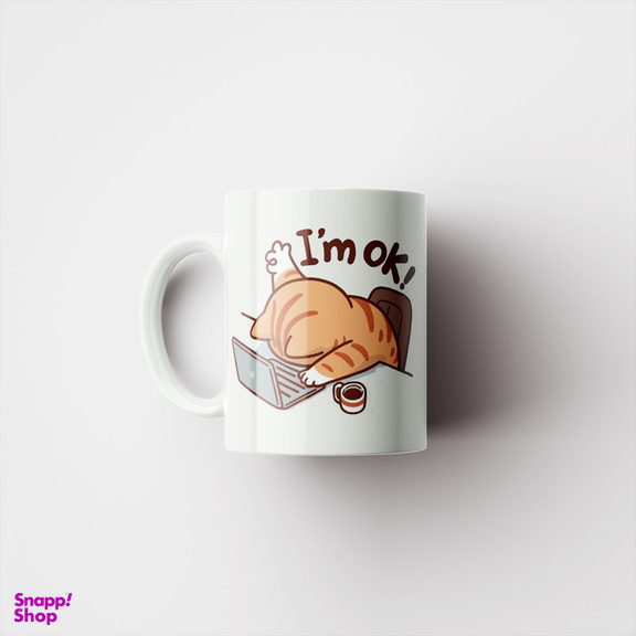 ماگ پاد آفرین مدل انگیزشی گربه ای حالم خوبه کد 188