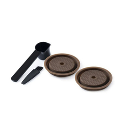 درپوش سیلیکون کپسول قهوه قابل شارژ نسپرسو مدل Silicone Lid بسته 2 عددی