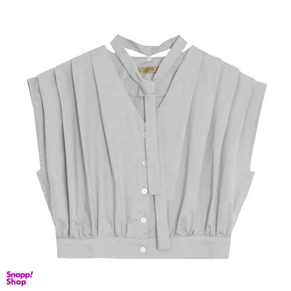 شومیز زنانه برنس مدل چکامه رنگ طوسی روشن