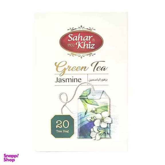 چای سبز کیسه ای عطر گل یاس سحرخیز بسته 20 عددی