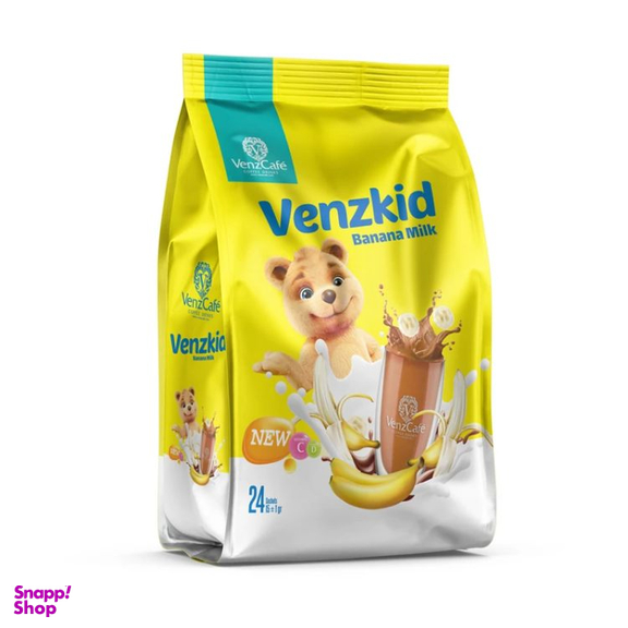 پودر نوشیدنی شیر شکلاتی با طعم موز ونزکافه وزن 360 گرم