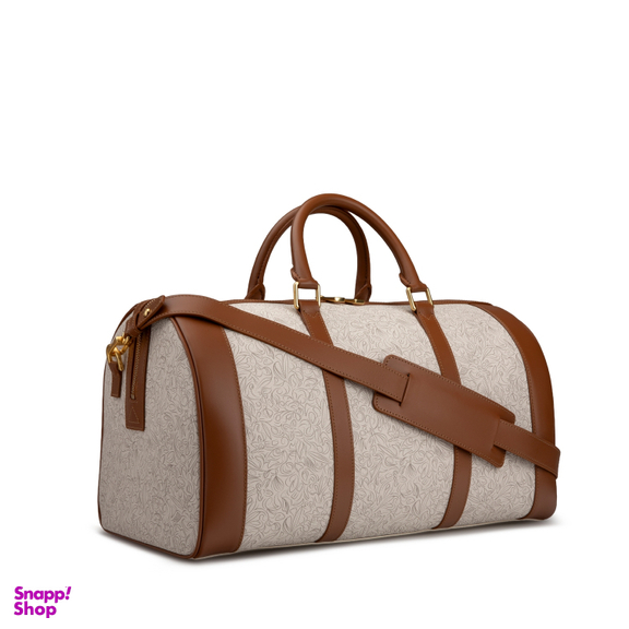 کیف سفر چرم ای جی مدل تویین لاین کانواس