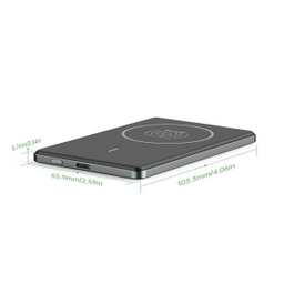 پاوربانک مغناطیسی بودی مدل Ultra Thin ظرفیت 5000 میلی‌ آمپر ساعت به همراه کابل Type-C
