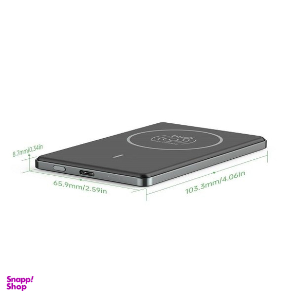 پاوربانک مغناطیسی بودی مدل Ultra Thin ظرفیت 5000 میلی‌ آمپر ساعت به همراه کابل Type-C