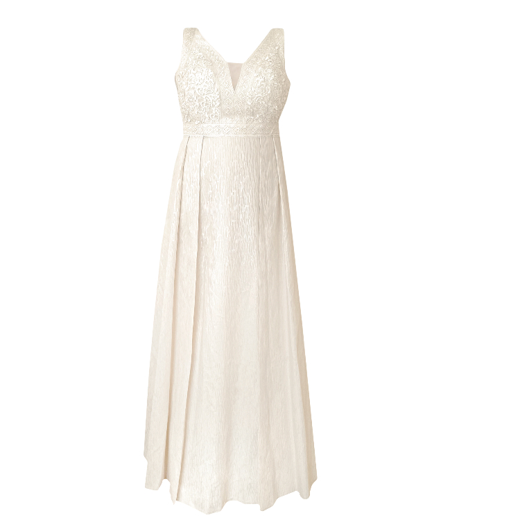 پیراهن زنانه کد 2025 رنگ کرم