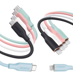 کابل تبدیل USB-C به لایتنینگ انکر مدل Power Line III Flow A8662 طول 0.9 متر