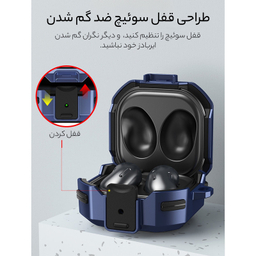 کاور هدفون سامورایی مدل Quad-10 مناسب برای Galaxy Buds Live / Buds Pro / Buds 2 / Buds 2 Pro