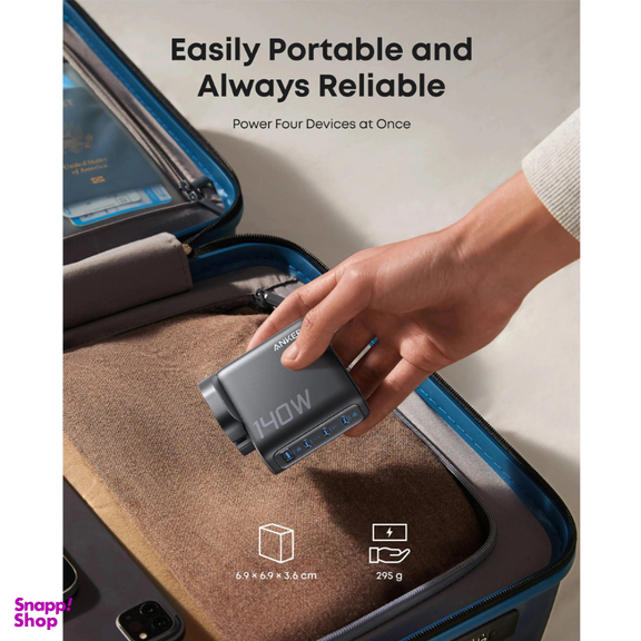 شارژر دیواری 140 وات انکر مدل B2697KZ1 (PD3.1) Zolo سه پین UK به همراه کابل U