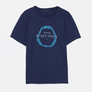 تیشرت مردانه ال سی وایکیکی مدل tork578 رنگ سرمه ای