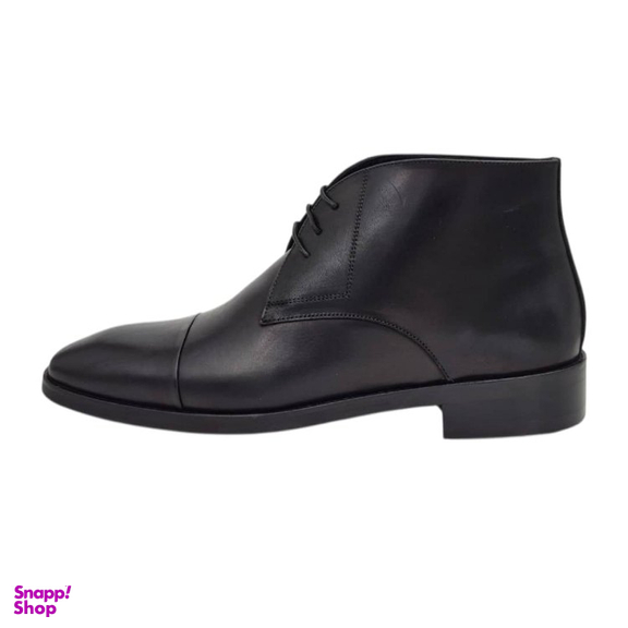 نیم بوت مردانه چرم ریباری مدل Z25 رنگ مشکی