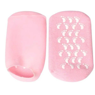 جوراب سیلیکونی ژله ای ترک پا مدل 10 رنگ صورتی روشن بسته 1 جفت