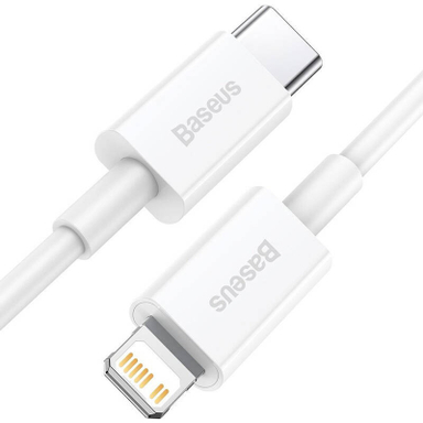 کابل تبدیل USB-C به لایتنینگ باسئوس مدل CATLYS-02 طول 25 سانتی‌ متر