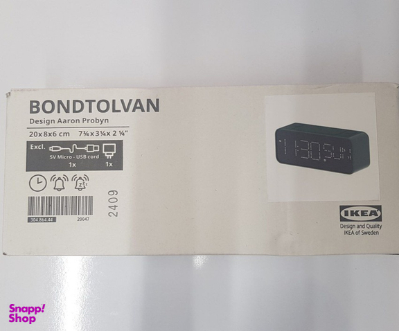 ساعت رومیزی ایکیا مدل Bondtolvan