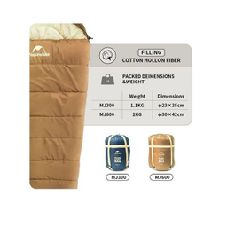 کيسه خواب 32- درجه نیچرهایک مدل Mujin Mummy Cotton Sleeping Bag کد CNK2300SD014