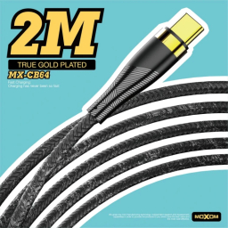 کابل USB به Type-C موکسوم کد MX-CB-64 طول 2 متر