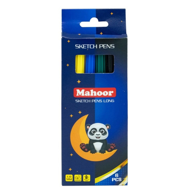 ماژیک نقاشی 6 رنگ ماهور کد 1