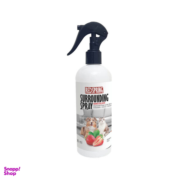 اسپری ضدعفونی کننده و لکه بر محیط رداسپرینگ مدل Surrounding Spray رایحه توت فرنگی حجم 500 میلی لیتر