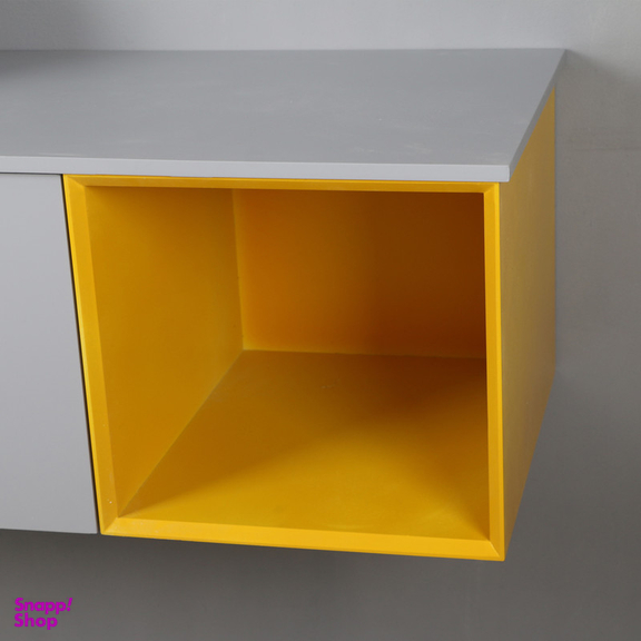 ست کابینت و روشویی دلفین مدل 12040-gr به همراه آینه