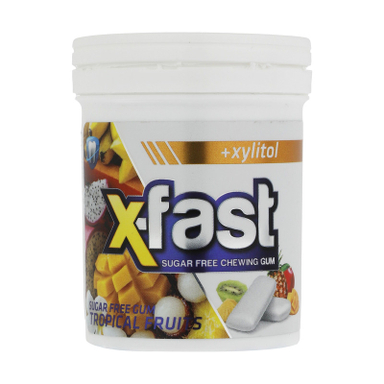 آدامس بدون شکر با طعم استوایی ایکس فست 50 گرم